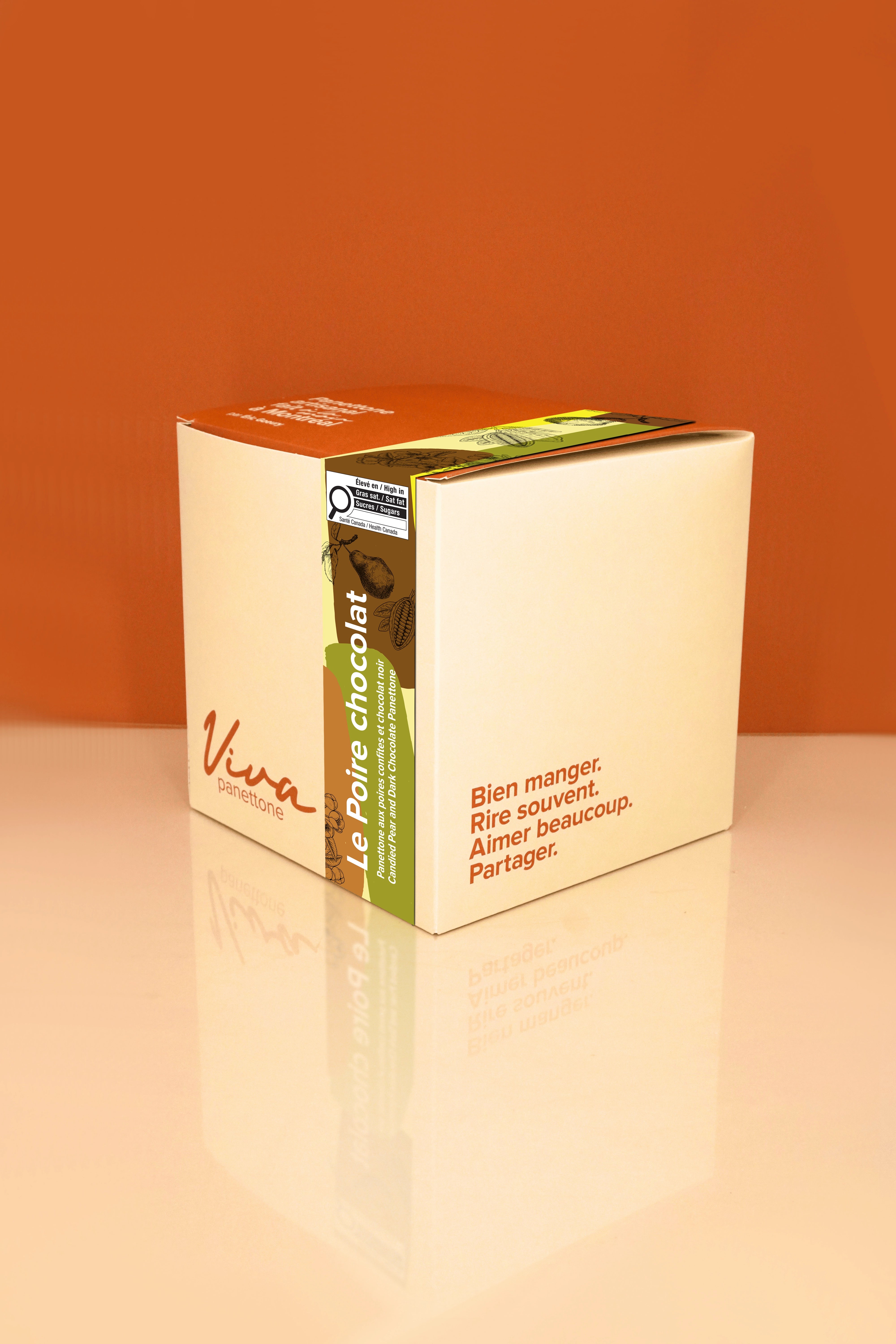 Le Poire Chocolat - Boîte Produit - Viva panettone
