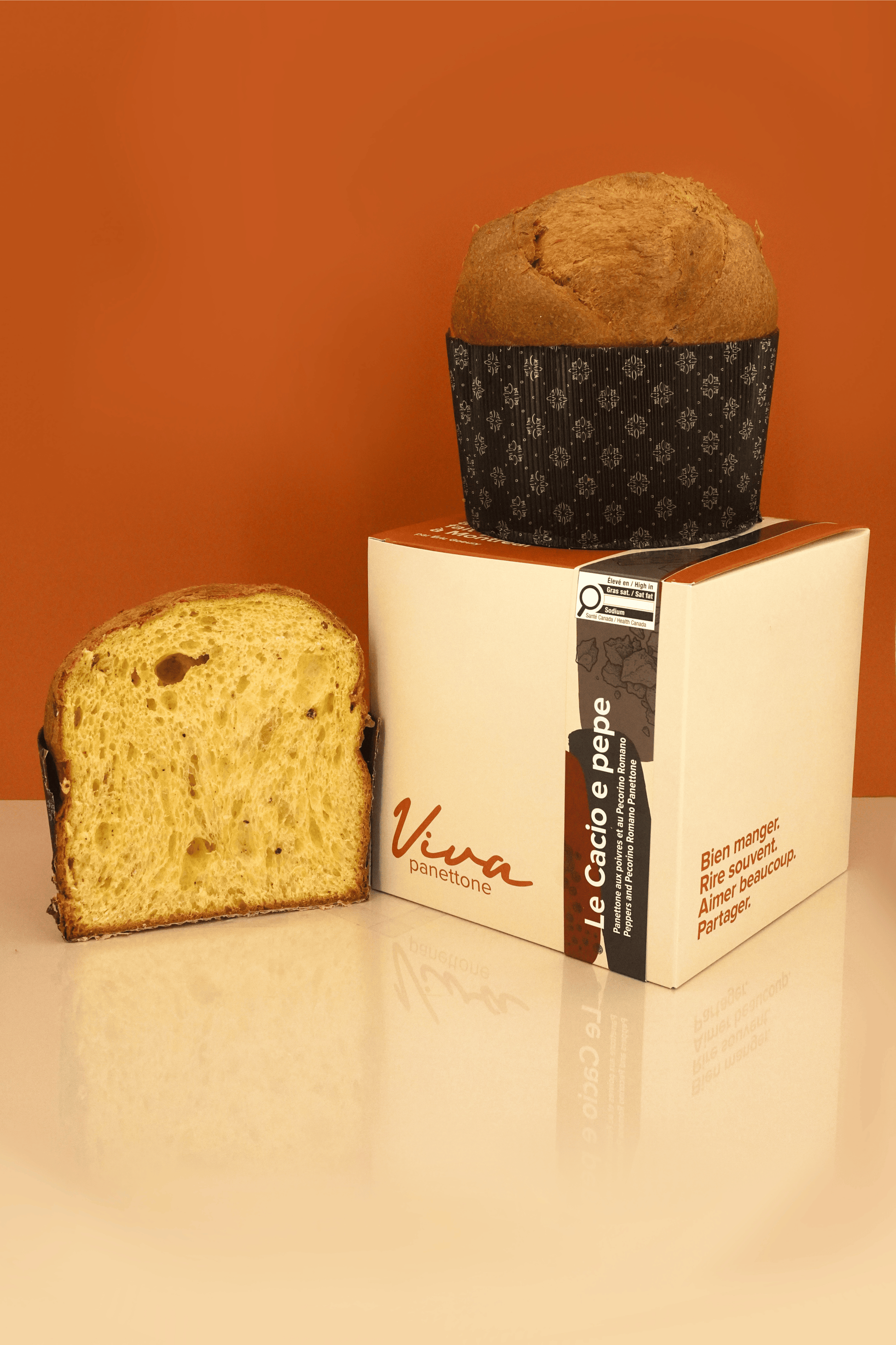 Le Cacio e pepe - Panettone artisanal salé - Viva panettone