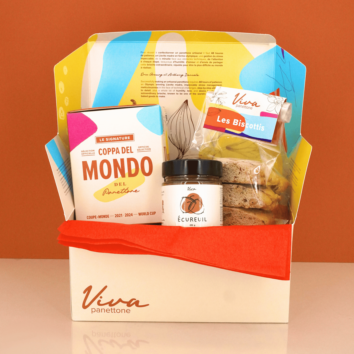Coffret cadeau corporatif petit format de Viva panettone