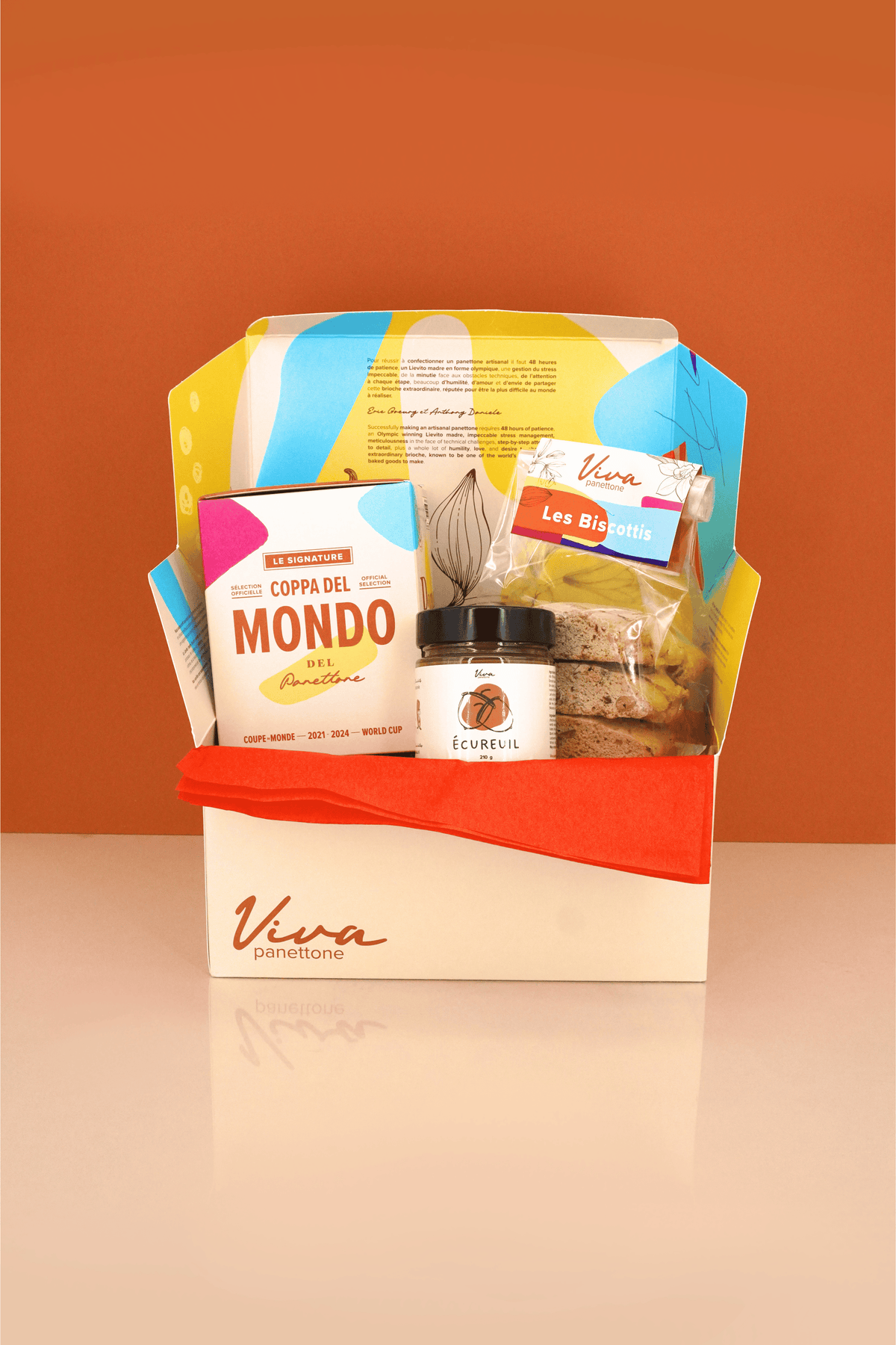 Coffret cadeau corporatif petit format de Viva panettone