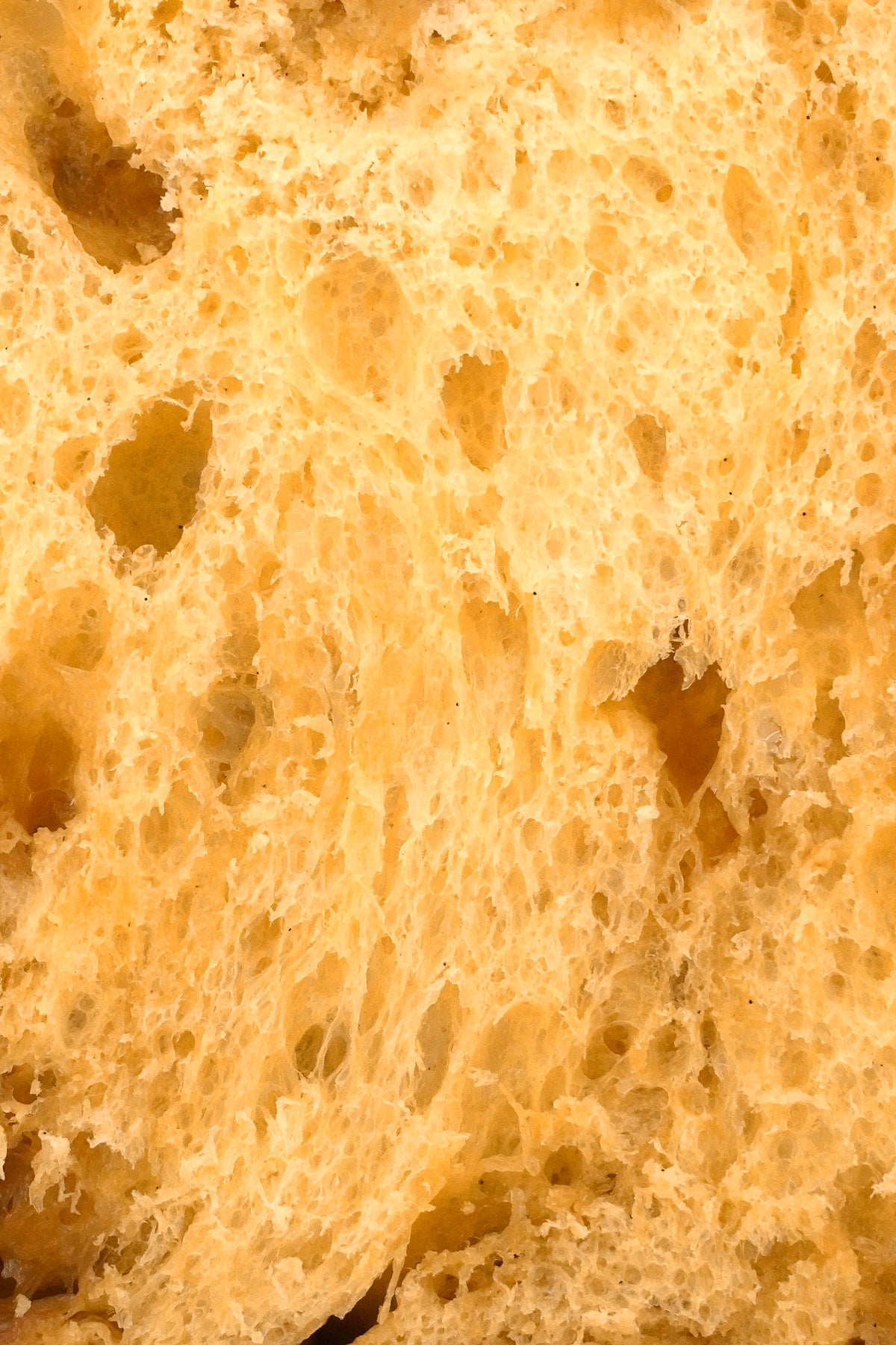 Gros plan sur la mie du panettone Le Bec Sucré à l'érable