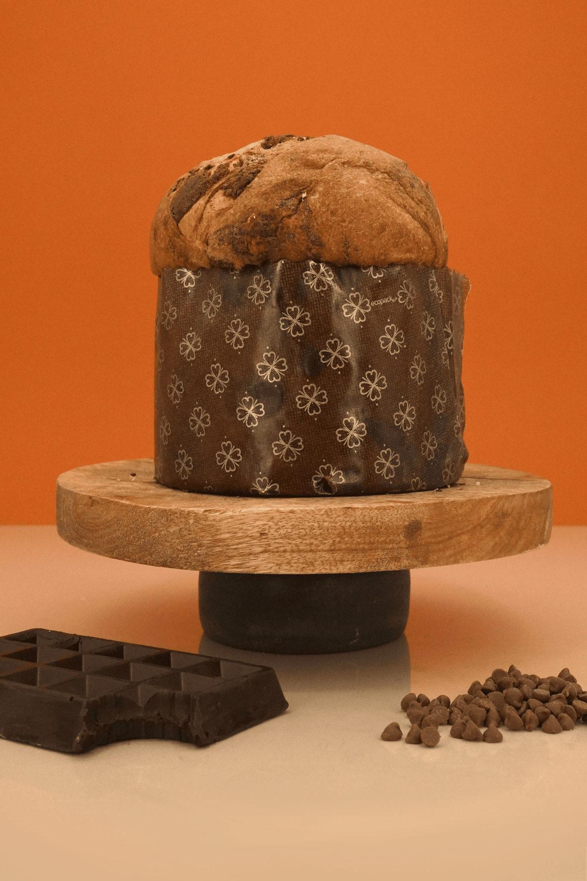 Panettone L'Espresso entier avec chocolat et grains de café